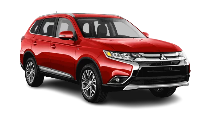 red mitsubishi outlander